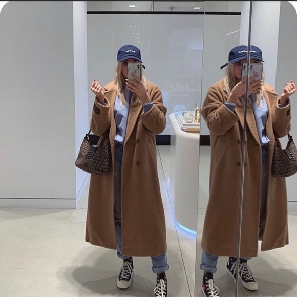 Babaton- The Slouch Coat in Cocoa Sand - Picture 1 of 12